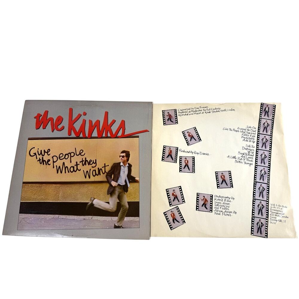 Kinks Give the People What They Want Vinyl Arista Masterdisk Pic Sleeve EX - Picture 2 of 6